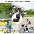thumbnail image 4 of Bike Seat with Backrest,Extra Wide Bicycle Seat with Back Support,Extra-Large Bicycle Seat with Padded PU Cushion Saddle Fit for Tricycle Mountain E-Bike, Includes Installation Tools, 4 of 13