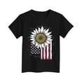 thumbnail image 4 of FamilyThread Kids Fourth of July Shirt for Boys Girls Red White and Blue Shirt America Flag Short Sleeve Patriotic American Flag Kids Clothing, 4 of 4
