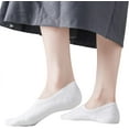 thumbnail image 2 of No Show Socks Women Cotton Low Cut Flat Boat Liner Socks Non Slip 12 Pairs 6 Pairs, 2 of 5