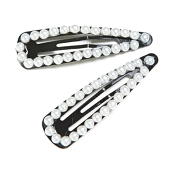 2 unids Pearl Snap Clips para el cabello No se deslizan Horquillas para el cabello Broches para el cabello Accesorios para niños pequeños Niñas niños