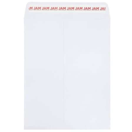 JAM Paper Open End Commercial Envelopes, 8 3/4 x 11 3/4, White, 25 per Pack