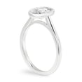 thumbnail image 4 of Cora Jewellery 1.32CT Oval Moissanite Bezel Set Enagagement Ring for Women, 10K White Gold, 4 of 8