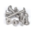 thumbnail image 4 of (100pcs) Nickel -Plated Carbon Steel Head Flat Tail Screws M3x16mm Head diameter: 5.8mm., 4 of 4