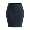 thumbnail image 5 of Agnes Orinda Women's Plus Size Bodycon Skirt Mini High Waist Above Knee Basic Pencil Skirt 1X Navy Blue, 5 of 7