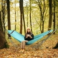 thumbnail image 6 of Tranquillo Double Hammock with Stand 600lb Capacity Stainless Steel Double Hammock with Spreader Bar/Sturdy Flexible Hammock Stand Portable, Outdoor Indoor, Sky, 6 of 8