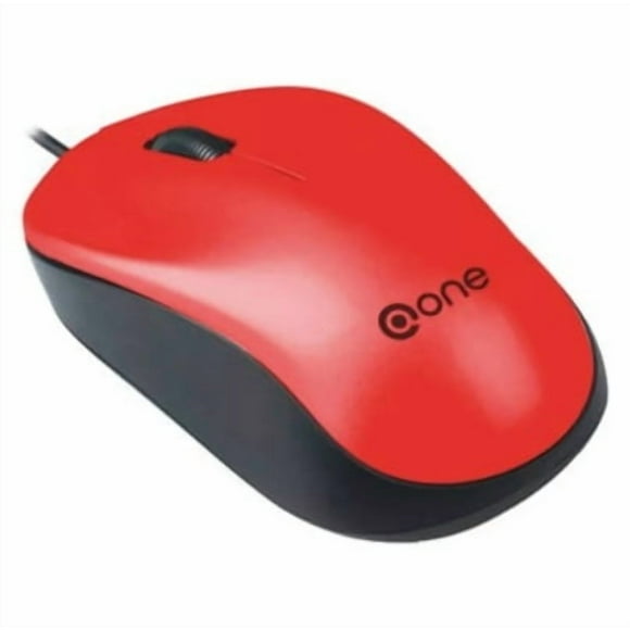 ONE MOUSE ALAMBRICO USB CLASSIC EM103 ROJO
