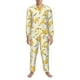 thumbnail image 3 of Balery Banana Pijama para Hombre de Dos Piezas con Manga Larga, Conjunto de Dormir y Descanso Suave con Bolsillos-Large, 3 of 7