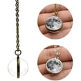 thumbnail image 4 of Lunar Goddess Full Moon Sphere Pendant Necklace NASA Space Wicca Pagan Astrology Pendant Necklace Chain, 4 of 5