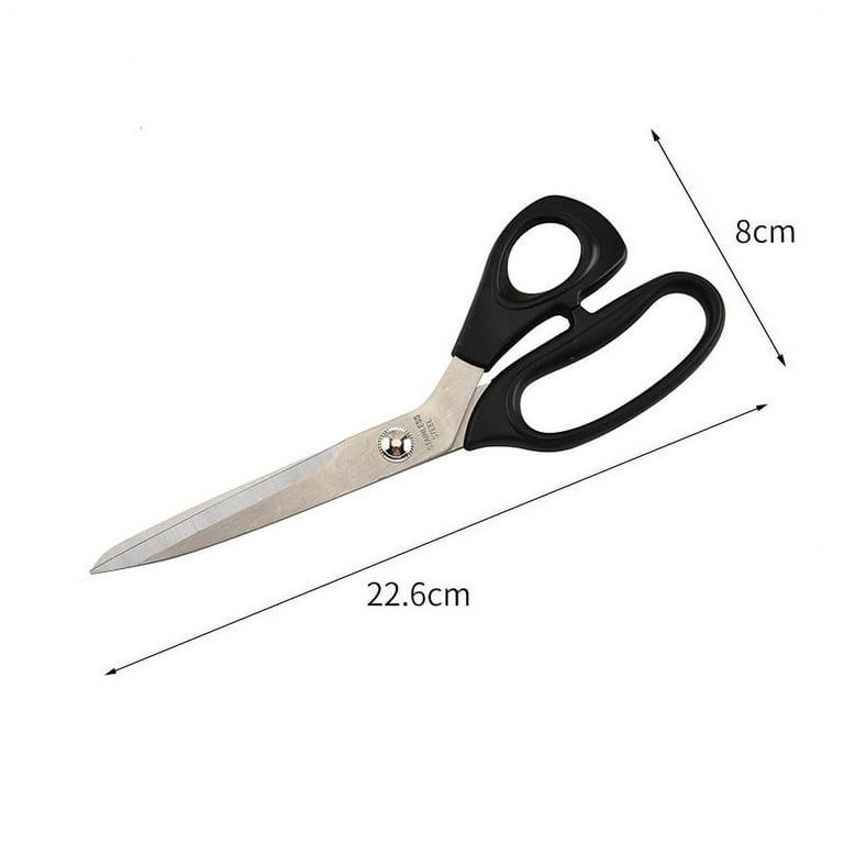 WHASHIN Two-Tone Scissors (705) - Multipurpose, Ultra Sharp Blade Shears,  Softgrip, Stainless Steel Sewing, Comfort TPR Grip, Crafting Scissors for