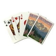 thumbnail image 1 of Olympic National Park, Washington, Bear and Cubs with Flowers, Lantern Press, Premium Playing Cards, 52 Card Deck with Jokers, USA Made, 1 of 5