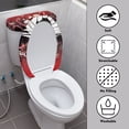 thumbnail image 4 of HELLHERO Christmas Stylish Gifts Elastic Fabric Toilet Seat Cover Replacement Adjustable Keep Dust Stain Toilet Seat Lid Cover Stretch for Bathroom Home, 4 of 8