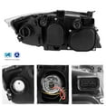thumbnail image 2 of AKKON - Headlights For BMW E90 Sedan & Wagon [Halogen Style] LED U-Black Housing Projector Headlights Headlamps, 2 of 7