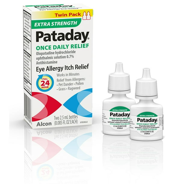 Pataday Once Daily Extra Strength Eye Care Allergy Relief Eye Drops, 2