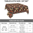 thumbnail image 2 of Square Tablecloth 60 x 60 Inch, Vintage Floral Tablecloth Square Water Resistant Tablecloth Decorative Tablecloths for Restaurant, Picnic, Indoor and Outdoor Dining, 2 of 8