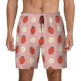 thumbnail image 2 of Goofa Strawberry Printed Men's Swim Trunks Board Shorts Quick Dry Mens Swimming Trunks with Compression Liner,Breathable Fit Hawaii Beach Shorts-XX-Large, 2 of 9