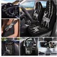thumbnail image 2 of KUIFORTI American Flag Deer Car Seat Covers Set 15 Pcs Car Accessories Full Set for Women Men Easy Installation Wear-Resistant Fit Most Car, Truck, Suv, or Van, 2 of 7
