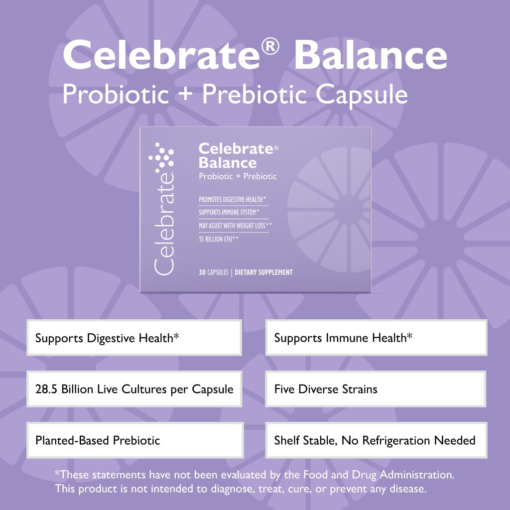 Celebrate BALANCE Probiotic and Prebiotic