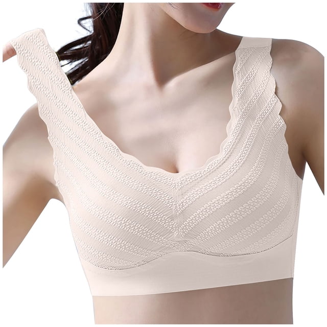 Timegard Womens Bras No Underwire Wide Strap Full Coverage Stretch High Support Comfort Daily Bralette