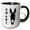 Black/White, variant on 3drose, Smartass. Knock Out of Donkey Head with Distressed Black Lettering., 11oz Two-tone Green Mug