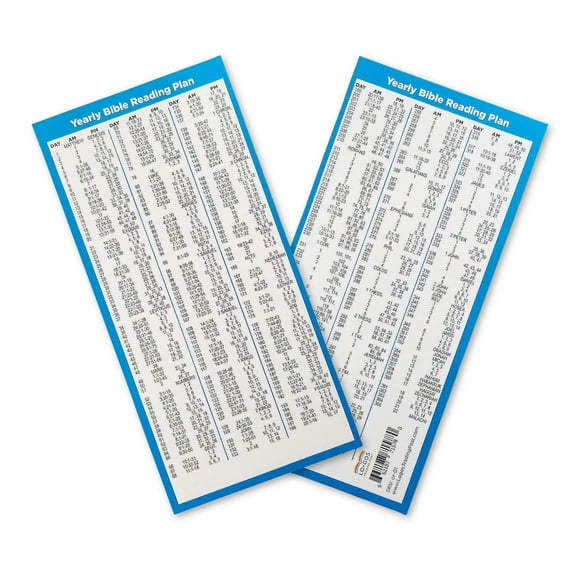 Bible Reading Plan, Daily Planner Bible Study Bookmark, Christian Devotional Scripture Tab, Religious Handout Gifts for Church & Small Groups