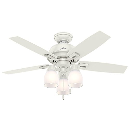 Hunter Indoor Ceiling Fan With Pull Chain Control Donegan 44 Inch White 52229 Canada Hunter Indoor Ceiling Fan With Pull, Hunter Ceiling Fan Parts Pull Chain