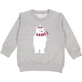 thumbnail image 2 of Inktastic Polar Bear, Cute Bear, Bear with Scarf, Hat Toddler Sweatshirt, 2 of 4