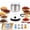 White, variant on High-Speed Stainless Steel Grain Grinder, Electric Food Mill Kitchen, Home Spice Grinders, Coffee Mills, Milling Wheat Flour Sesame Seed Attachment
