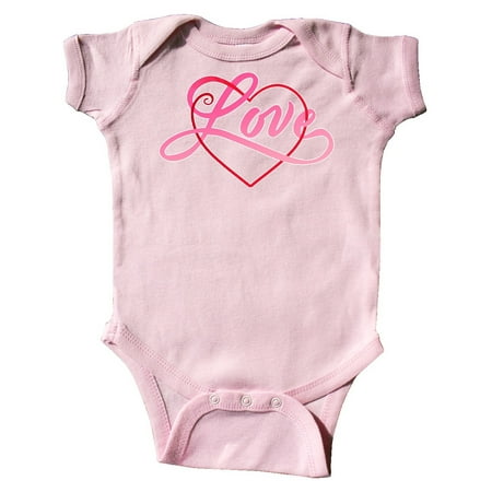 

Inktastic Love in Red and Pink with Heart Gift Baby Boy or Baby Girl Bodysuit