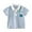 Blue, variant on Ahuyic Summer Toddler Solid Color T-Shirt,Kids Casual Top,Summer New Children's Boys And Girls' Puppy Embroidered Striped Short Sleeve Collar Button Casual Shirt Trendy Casual Top T-shirt