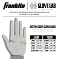 thumbnail image 5 of Franklin Sports MLB Batting Gloves - 2nd Skinz Youth Batting Gloves - Baseball + Softball Gear - Kids White/Navy Pair - Youth Extra Small, 5 of 7