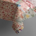 thumbnail image 5 of Pioneer Flower Floral Print Pattern Square Tablecloth,Waterproof Square Table Cover,Wipeable Spillproof Washable Table Cover for Home Kitchen Party Decor 42"X42"(107x107cm), 5 of 6