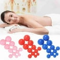 thumbnail image 4 of Juego de 12 ventosas de silicona para acupuntura, terapia con ventosas, juego de ventosas para masaje corporal, color azul, 4 of 5