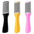 thumbnail image 4 of Soidarity Lima para pies, eliminación de callos de piel muerta de acero inoxidable, raspador de mango de plástico, belleza de pedicura portátil Cuidado de los pies Amarillo Soidarity CE000537-02, 4 of 6