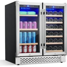 Costway 43-Bottle Beverage Chiller with Dual Zone Temperature