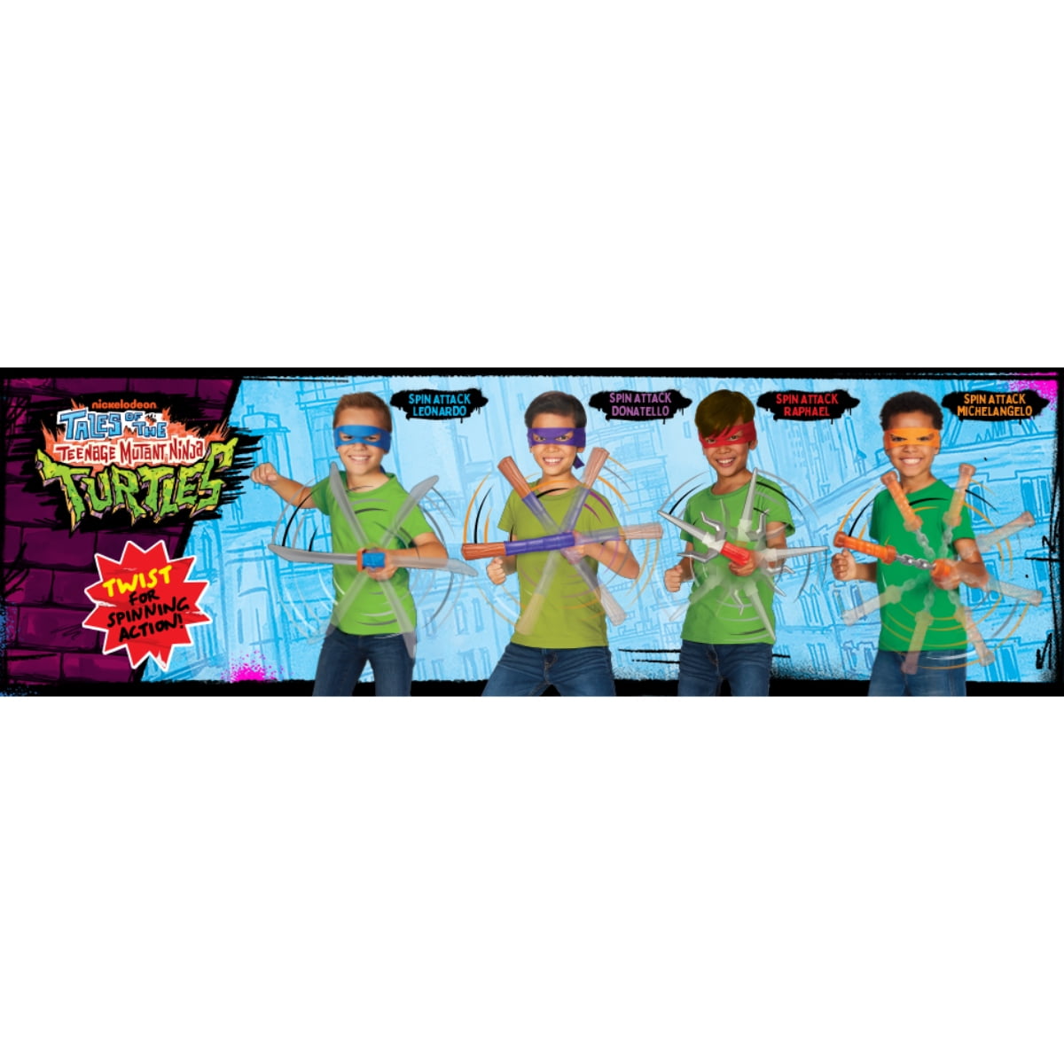 Teenage Mutant Ninja Turtles Spin Attack Raphael Action Figure