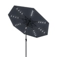 thumbnail image 1 of 9FT Patio Market Umbrella with 32 Solar Powered LED Lights - 8 Ribs, Tilt & Crank, UV-Resistant, Waterproof - Outdoor Garden, Pool, Deck, Backyard, Table Use, 1 of 7