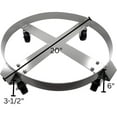 thumbnail image 4 of Non-Tipping Drum Dolly for 1000-Pound 30-Gallon Buckets with Swivel Casters - 4 Dollies, 4 of 4