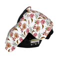 thumbnail image 3 of Sigee Rose Flowers Print Multi-use Stretchy Baby Car Seat Cover - Nursing Breastfeeding Canopy, Infant Stroller and High Chair Cover, 3 of 9