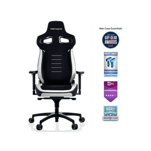 Vertagear PL4800 HygennX Ergonomic Gaming Chair (Black/White)