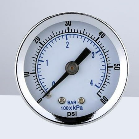 Worgeous 0-60 Psi Compressor Compressed Air Pressure Gauge Dual Scale Pressure Gauge