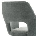 thumbnail image 5 of Duhome Elegant Lifestyle Home Office Chair Desk Chair Fabric with Hollow Mid-Back Backrest Cream Light Grey, 5 of 7