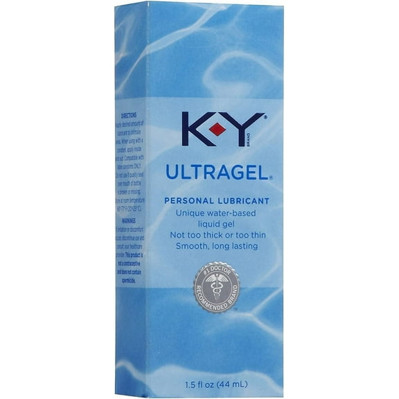 K-Y Ultragel Personal Lubricant, Non Sticky- 1.5 Oz, 6 Pack