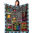 thumbnail image 1 of LHSHID Teacher Gifts Blanket Gifts for Teachers Flannel Fleece Throw Blankets Teacher Appreciation Thank You Gifts for Birthday Retirement Christmas Teachers Day End of The Year Soft Throw, 1 of 8