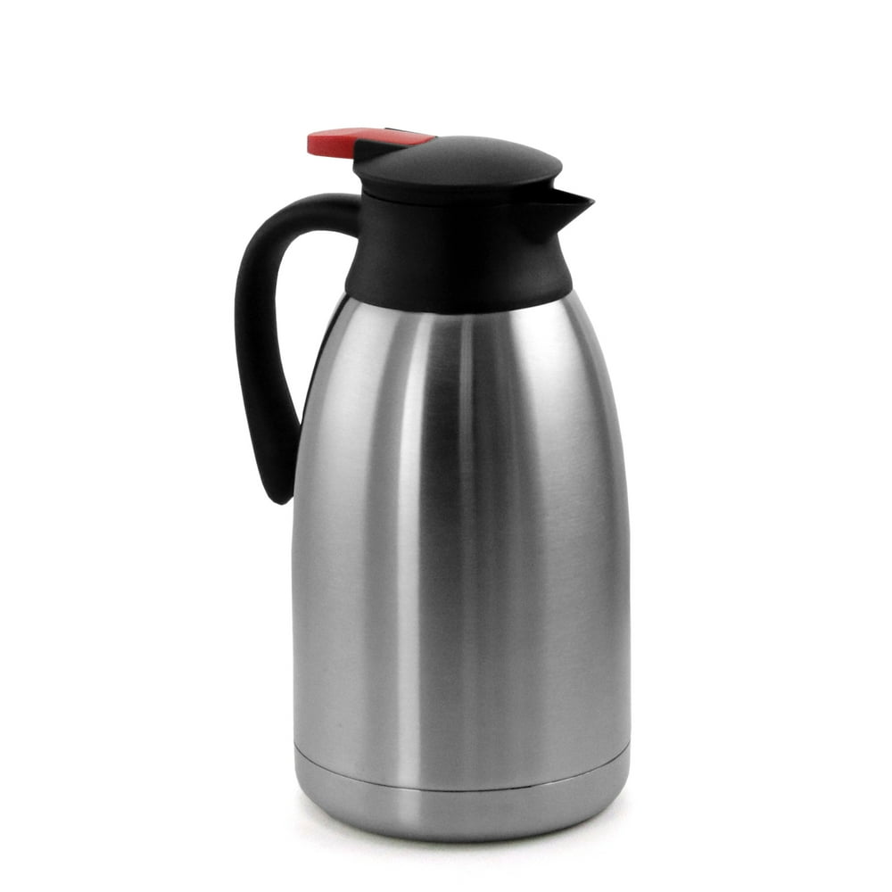 MegaChef 2L Stainless Steel Thermal Beverage Carafe for Coffee and Tea