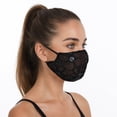 thumbnail image 2 of Unique Bargains 1 Pc Five-petal Flower Sunscreen Mask Lace Black Flower, 2 of 5