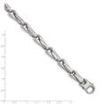 thumbnail image 5 of Stainless Steel Bracelet Chain Styles Link, Other Men's mm 9 in Chisel Polished Fancy Link, 5 of 5