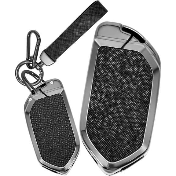 Key Fob Cover Compatible with Kia Sportage 2025-2026 Telluride K4 K5 Carnival Sorento EV5 EV6 EV9 Keychain Case Holder Protector,Keychain-A-Black