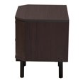 thumbnail image 4 of Mesa auxiliar Baxton Studio Norwood Espresso con 2 cajones de madera, 4 of 9