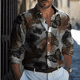 thumbnail image 1 of Camisa de lujo camisa casual cómoda camisa hawaiana de verano camisa de manga larga con solapa diseño de botones de moda transpirable, 1 of 6