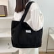 thumbnail image 5 of Bolsos Casuales Mujer Bolso Mano Pana Bolso Compras (negro), 5 of 9